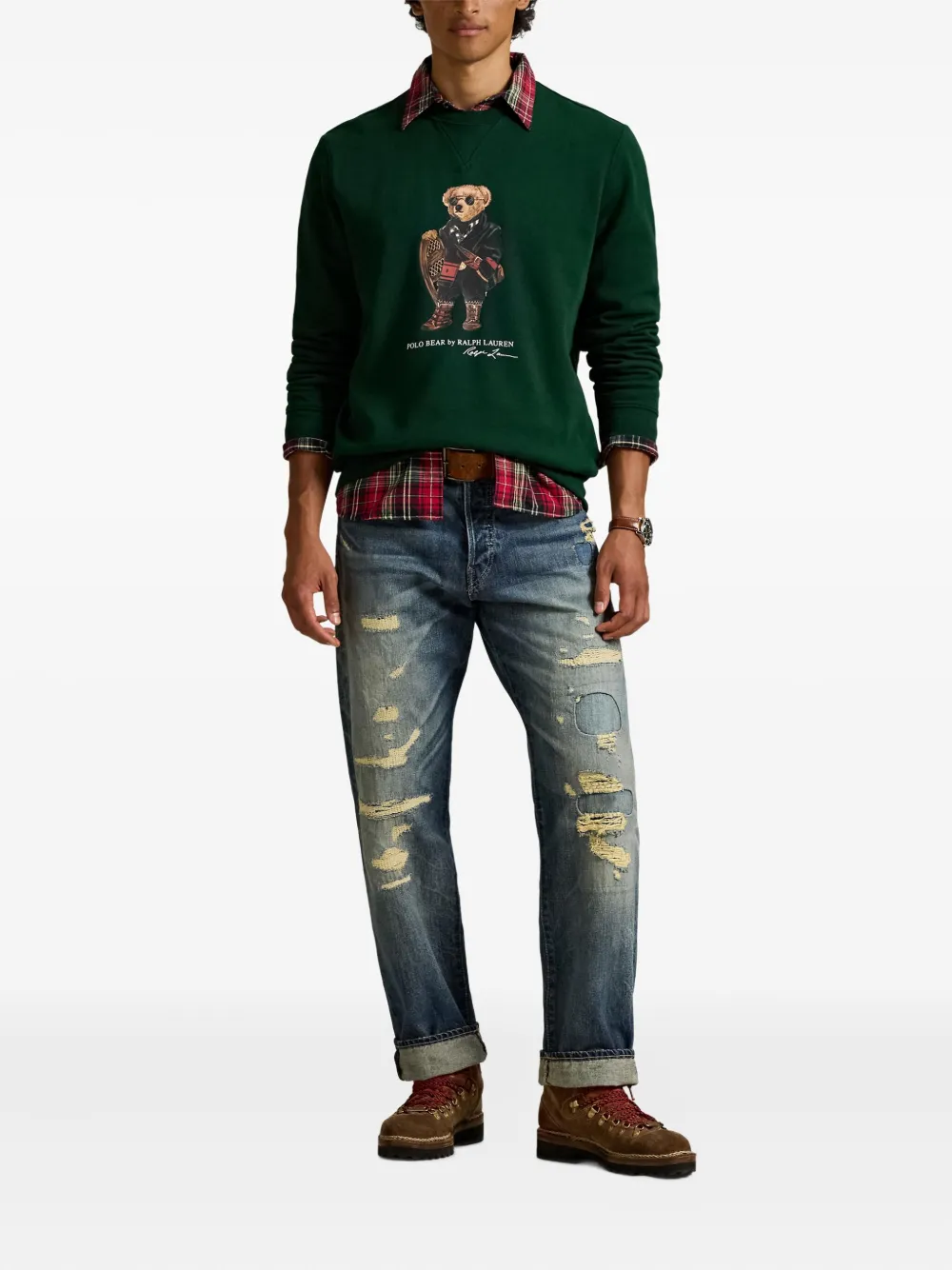 Толстовка Polo Bear POLO RALPH LAUREN, зеленый — фото 2