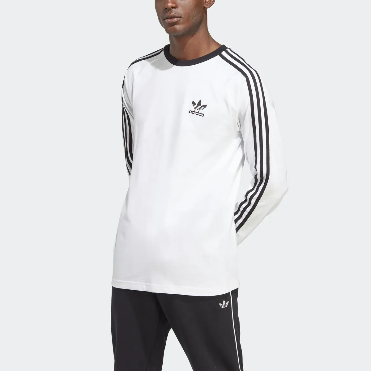 

Рубашка с длинными рукавами Adidas Originals "3-STRIPES LS T", белый