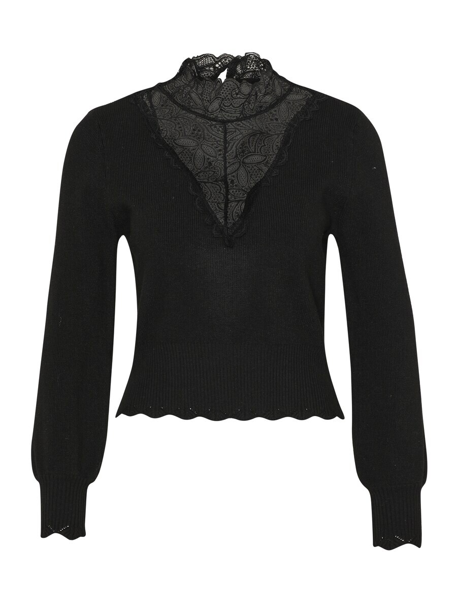 

Тонкий вязаный свитер Only Petite Sweater ONLREBECCA, черный