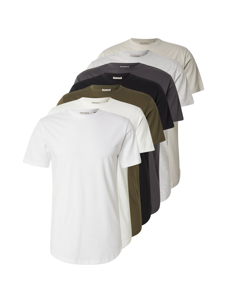 

Рубашка Only & Sons ONSJEFF, цвет Light grey/Olive/Black/White