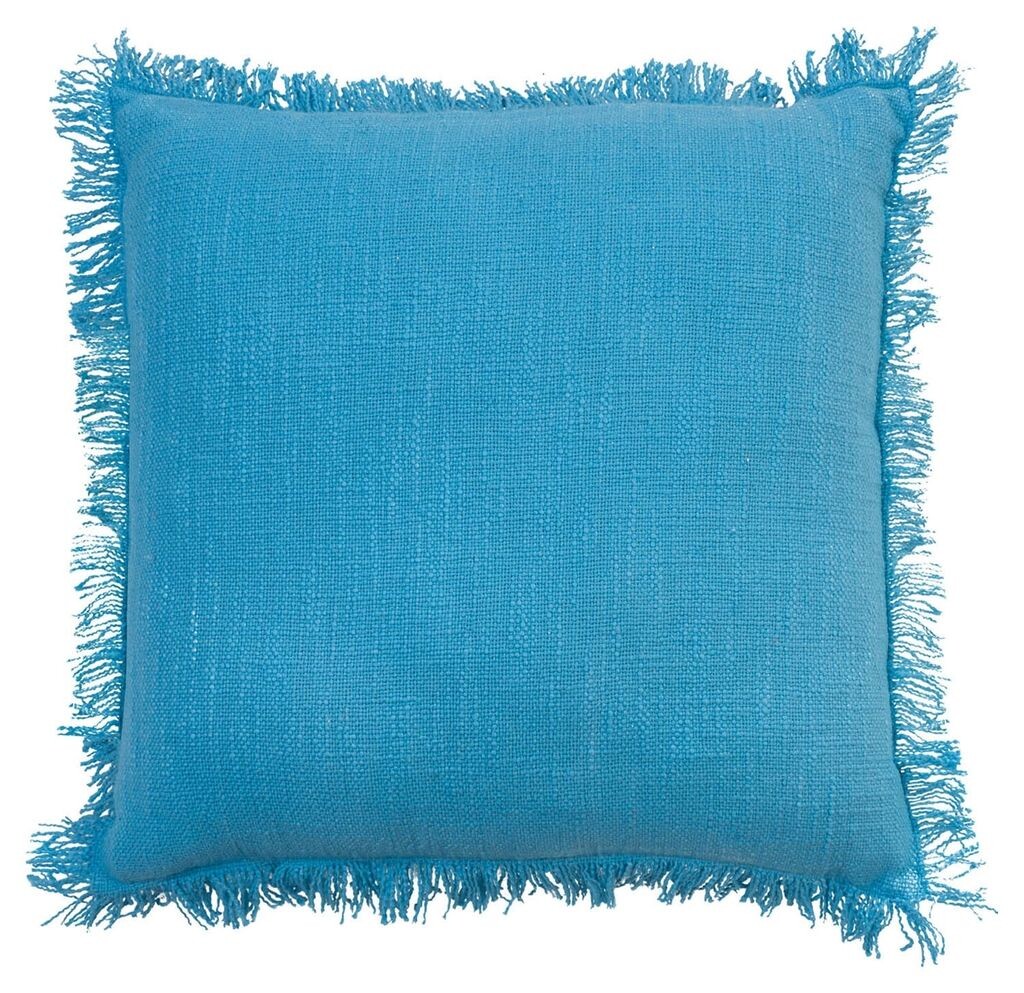 

Подушка - небесно-голубая - 45 х 45 см - с бахромой Blyco Textil Group BV