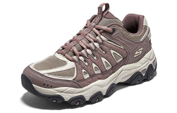 Кроссовки (WMNS) Skechers DLites Training Shoes 'Brown Beige Mauve', коричневый — фото 3