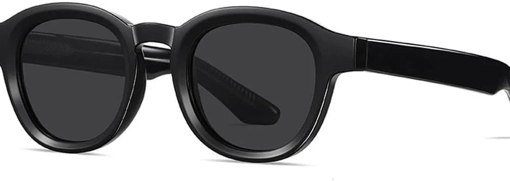 

Солнцезащитные очки в стиле ретро, ​​круглые, для женщин, из ацетата, поляризованные, для мужчин, с защитой от УФ-излучения UV400, унисекс, зеленые WNCKSQ, Black