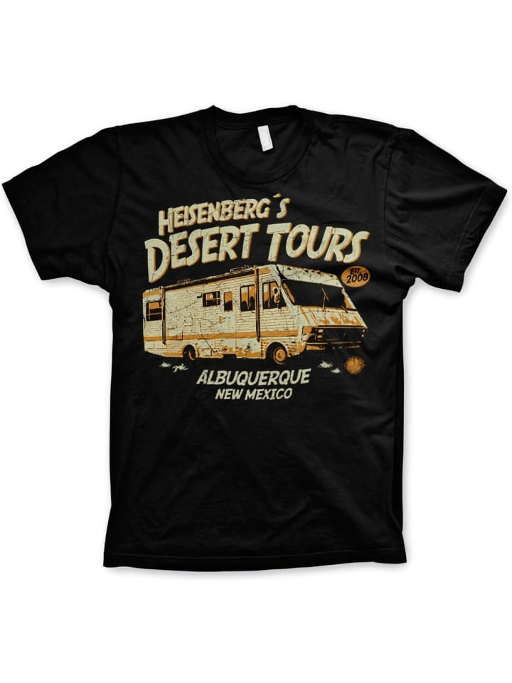 

Футболка Heisenberg's Desert Tours Big Tall T-Shirt черного цвета Breaking Bad, Черный, Футболка Heisenberg's Desert Tours Big Tall T-Shirt черного цвета Breaking Bad