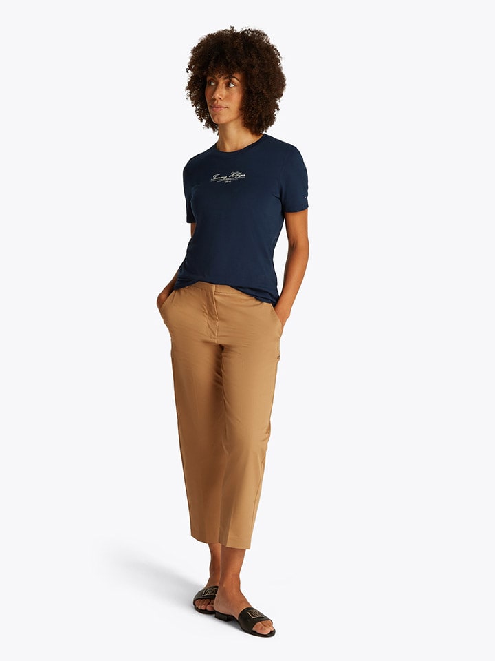 

Tommy Hilfiger Футболка темно-синего цвета, Синий, Tommy Hilfiger Футболка темно-синего цвета