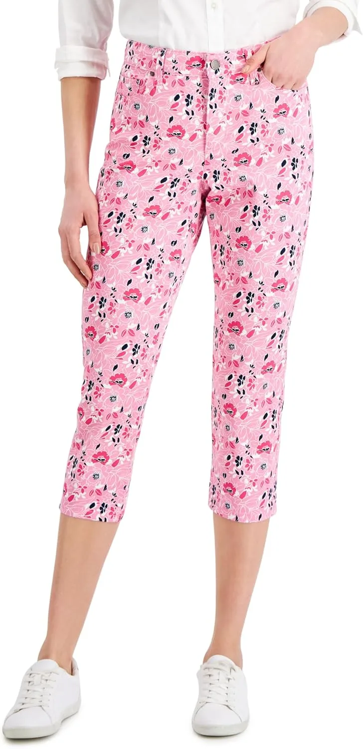 

Charter Club Printed Capri Jeans Charter Club Damask
