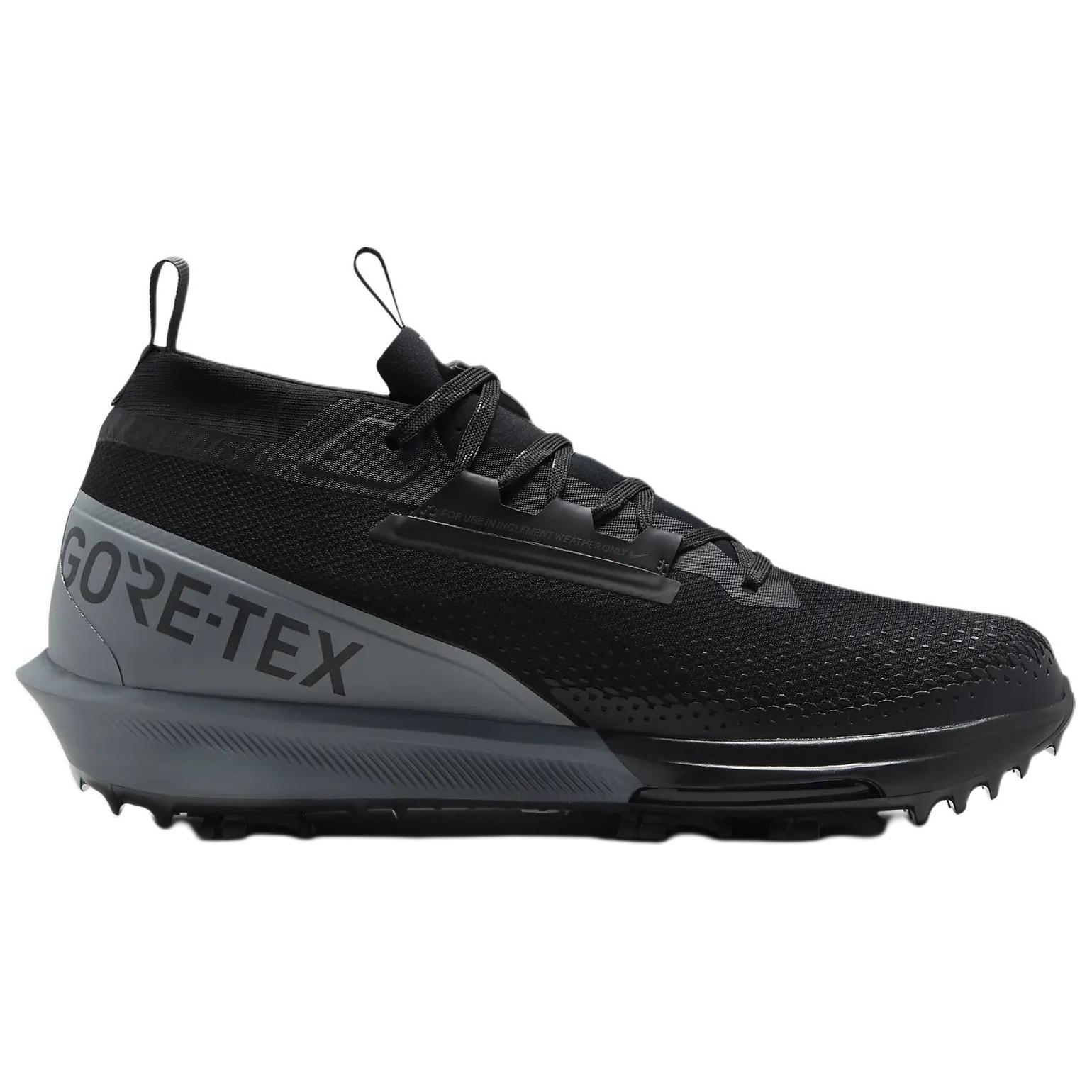 Туфли для гольфа Infinity Tour 2 Wear resistant And Waterproof Mid Top мужские Extra Wide Nike, черный — фото 3