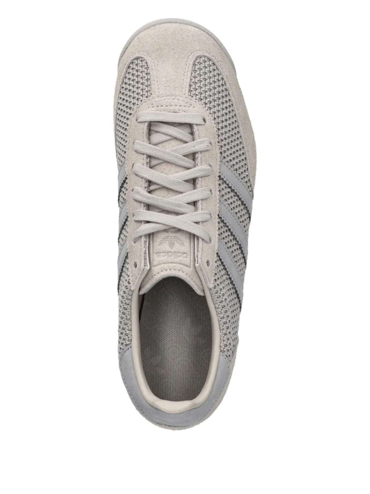 Кроссовки Adidas 3-Stripes с сеткой, серый — фото 3