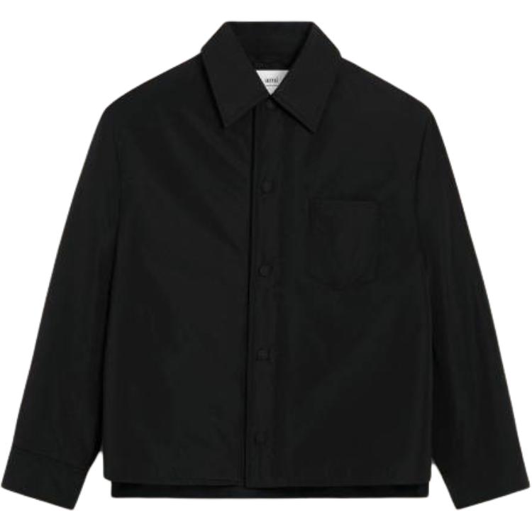 

AMIPARIS Ами Париж Стеганая тафтяная рубашка Ами Де Кёр, Black