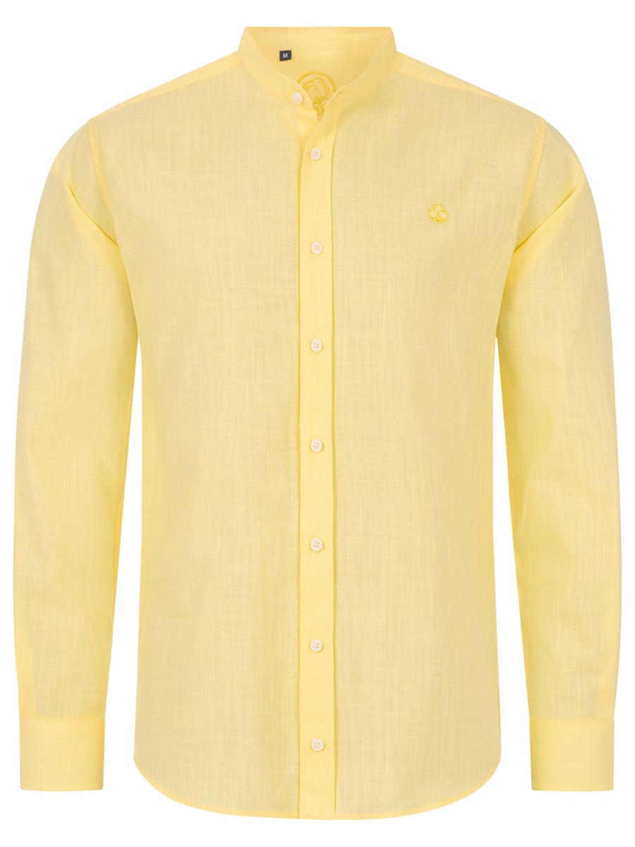 

Рубашка на пуговицах классического кроя Indumentum, желтый