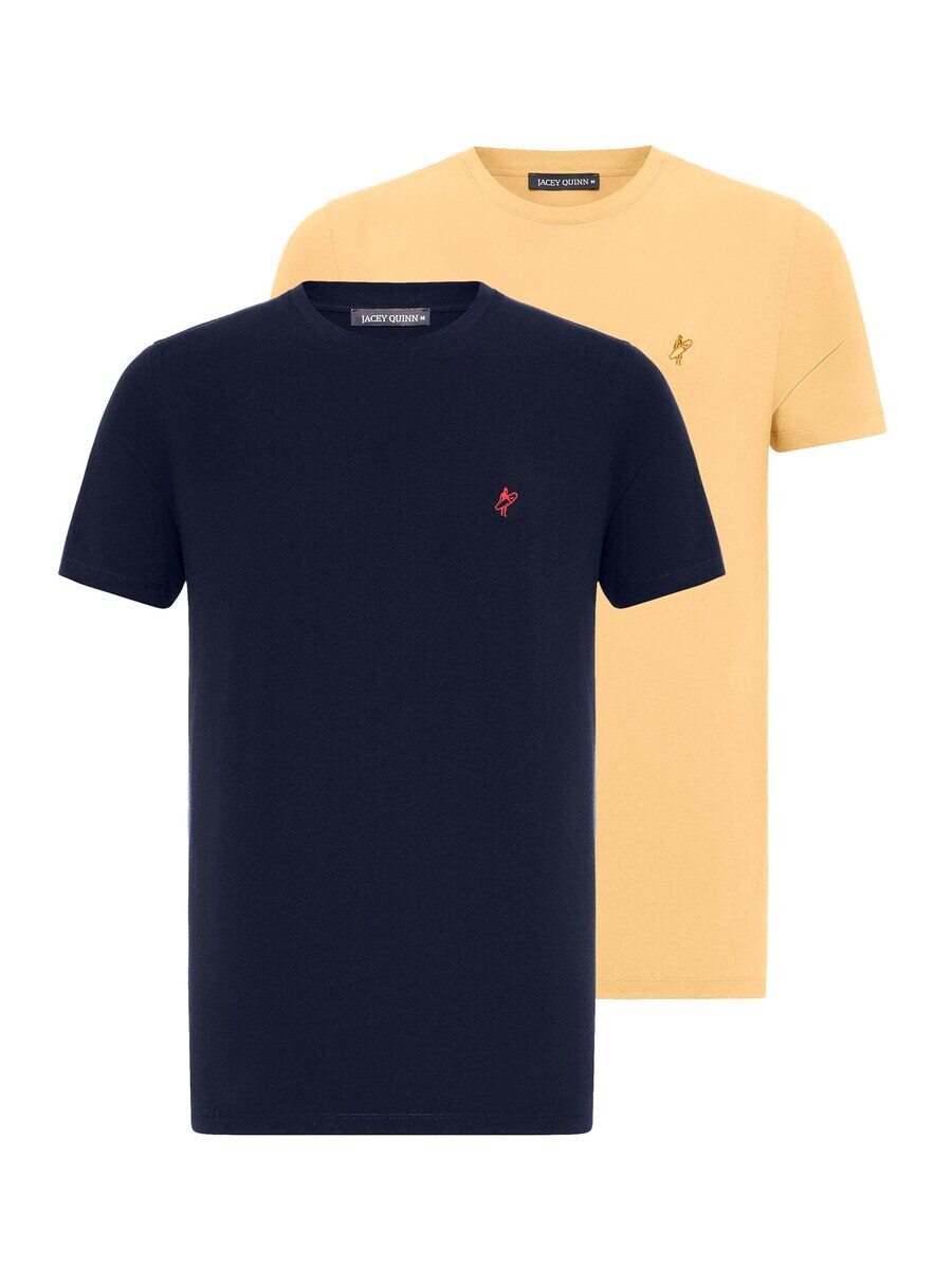 

Классическая футболка Jacey Quinn Shirt, цвет night blue/yellow