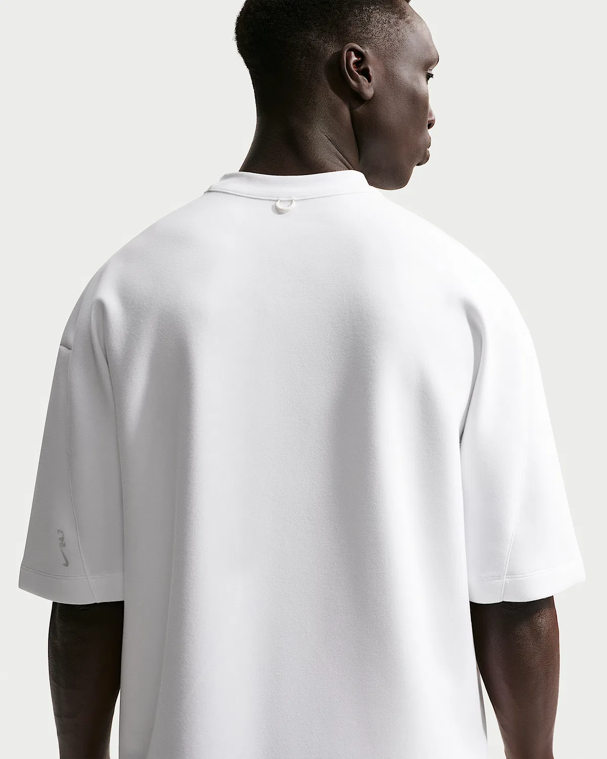 Мужская футболка Dri-FIT с коротким рукавом Nike 24.7 ImpossiblySoft, White/Sail/Photon Dust — фото 2