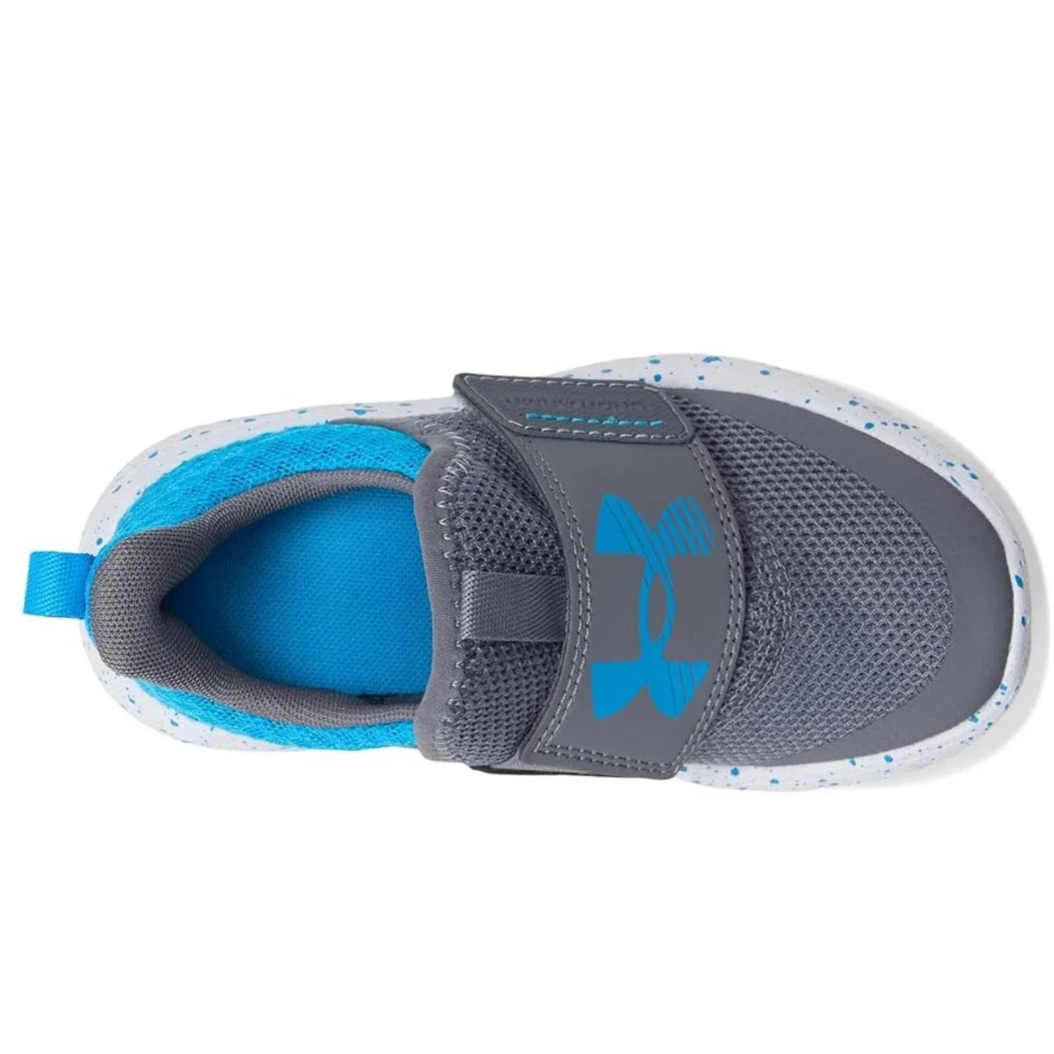 Детские серые прогулочные кроссовки Under Armour Flash Speckle 3026707-024 Titan RHS8056 — фото 4