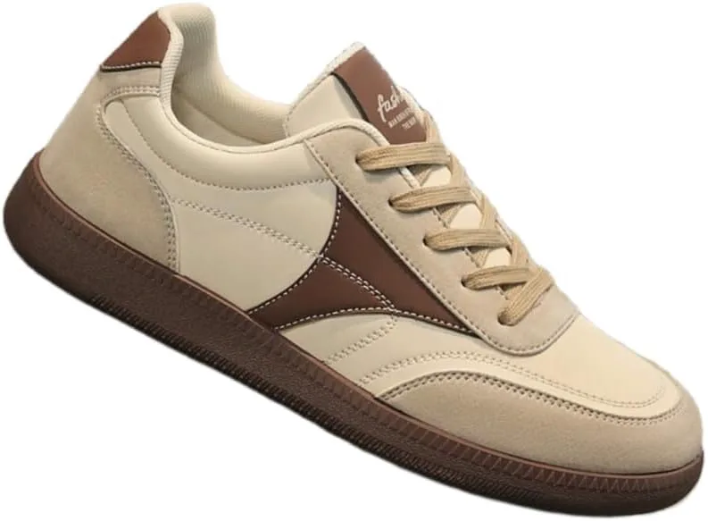 Кроссовки Men's Casual Sports Shoes - Retro and Fashionable Low-top Comfortable Walking Shoes, with PVC Sole, Suitable for Daily wear FmShi, хаки