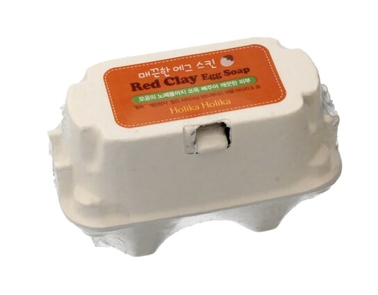 

Очищающее мыло для лица, 2x50 г Holika Holika, Red Clay Egg Soap