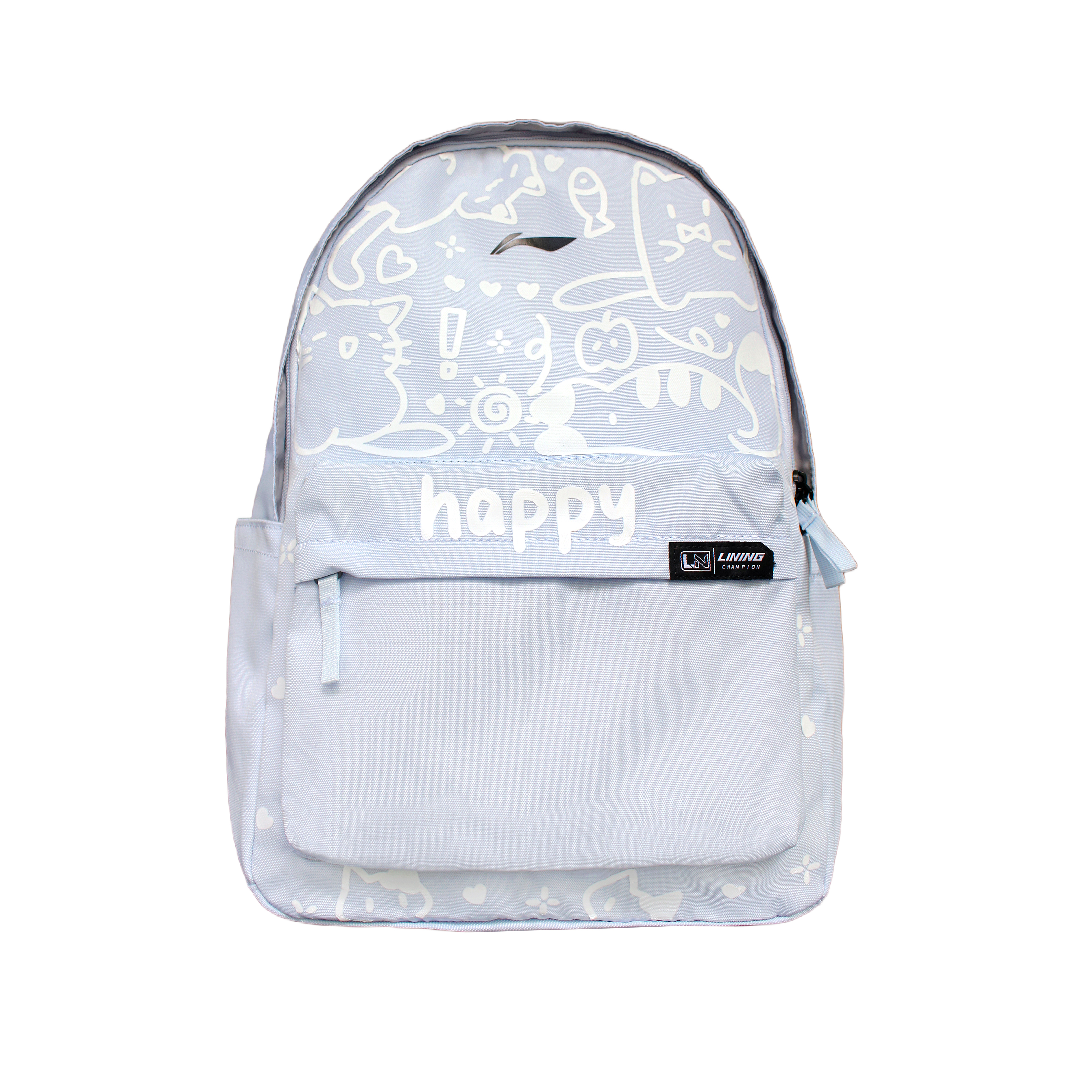 

LINING Полиэстеровый рюкзак унисекс синий белый, Blue White