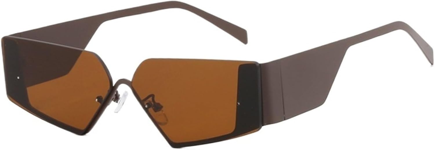 

Ретро металлические солнцезащитные очки для женщин, маленькие квадратные солнцезащитные очки для дам и мужчин, геометрические очки в стиле панк, очки в стиле Y2k GYTHTPZR, Tea Tea 1pc