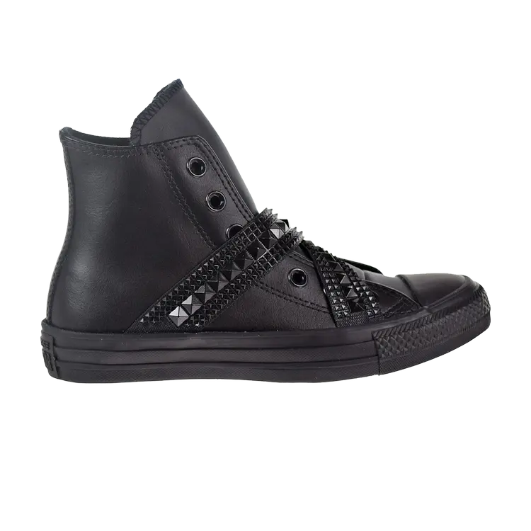 

Кроссовки Converse Wmns Chuck Taylor All Star Punk Strap Hi 'Triple Black', черный