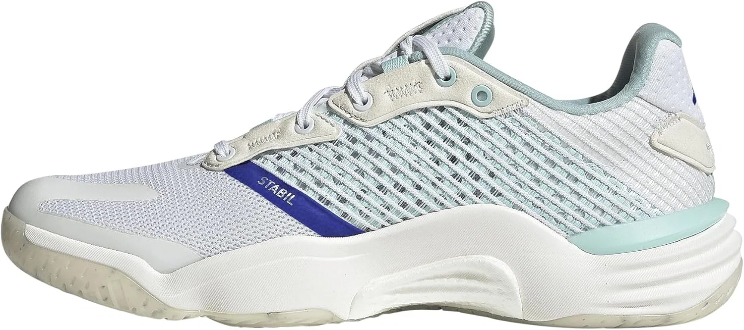 Мужские домашние кроссовки Adidas Stabil 16, White Blue — фото 2