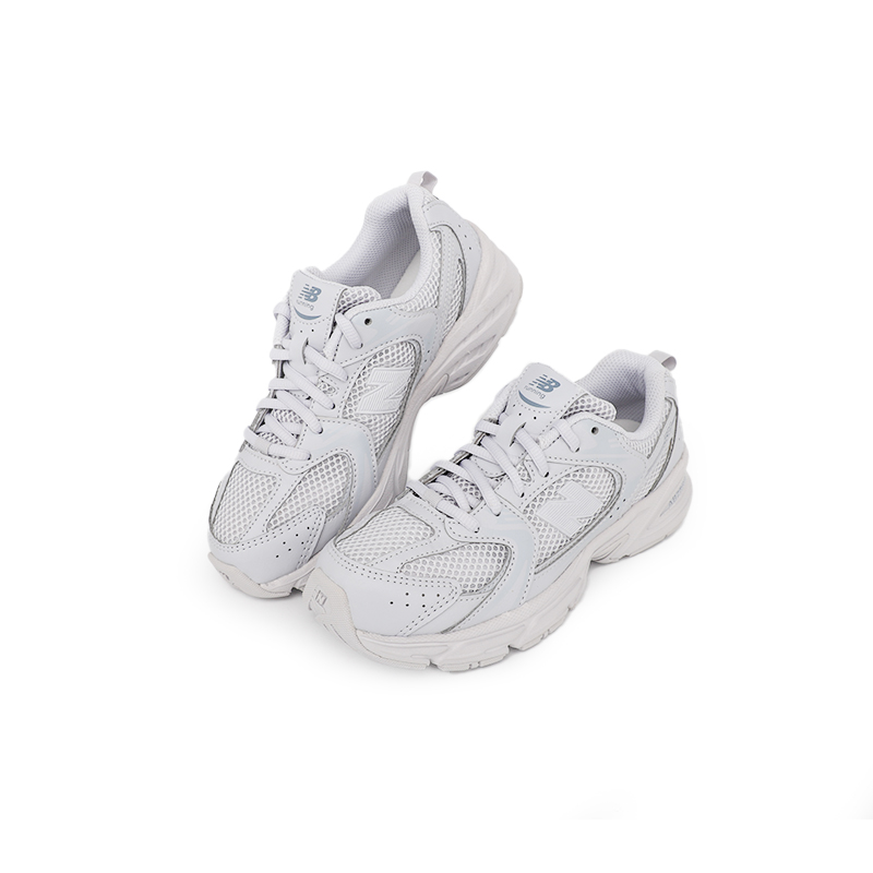 Детские кроссовки NB 530 с амортизацией и воздухопроницаемостью New Balance, серый/синий — фото 3