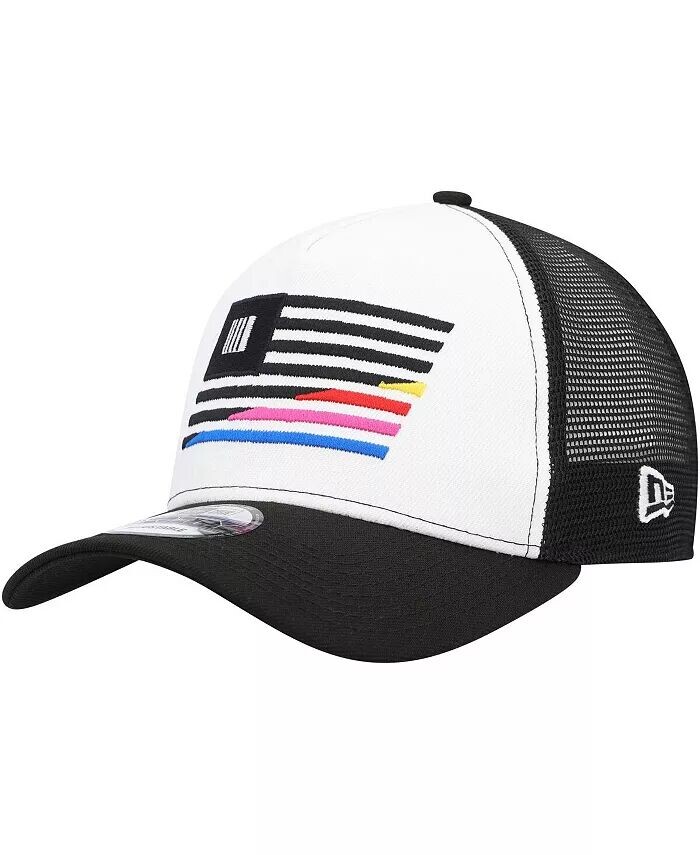 

Мужская черно-белая бейсболка NASCAR 9FORTY Trucker с А-образной рамкой New Era