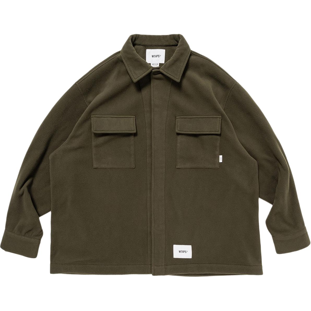

Флисовая рубашка WTAPS, оливковый