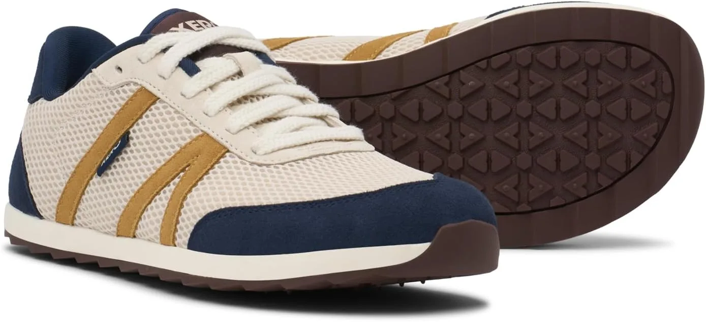 Мужские кроссовки Xero Shoes Wynn Barefoot Retro Casual Trainers, белый/темно-синий/серый — фото 3