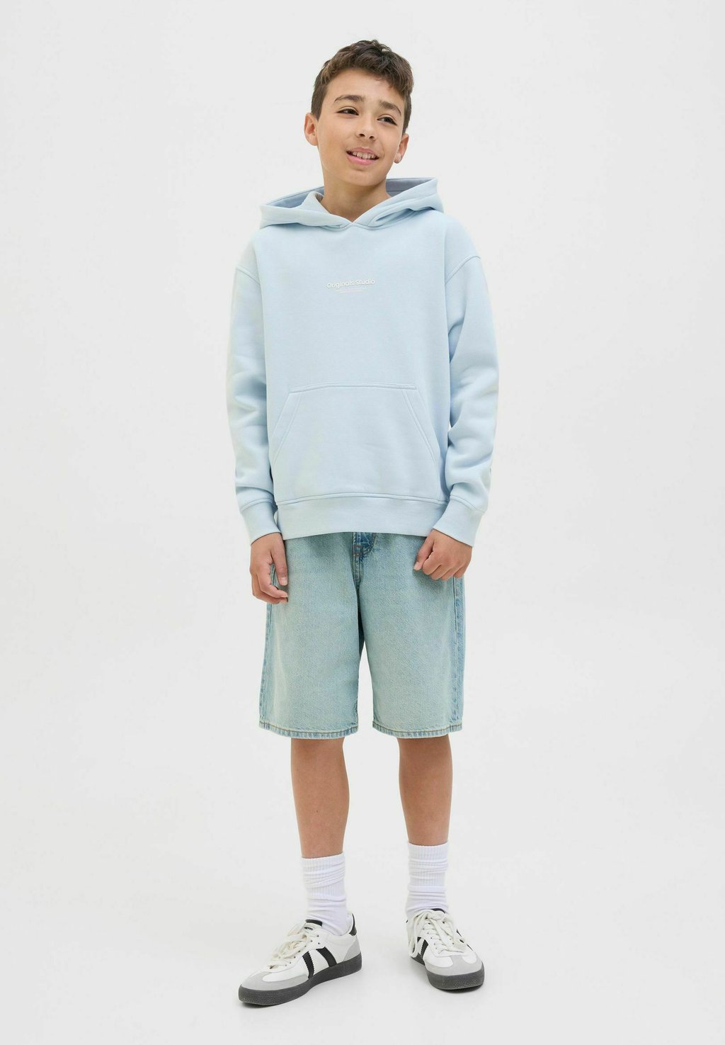 

Толстовка JORVESTERBRO con cappuccio Jack & Jones Junior, светло-голубой