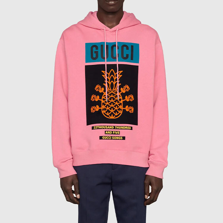 Толстовка Gucci розовая, мужская, розовая — фото 3