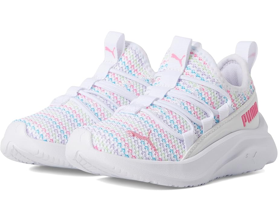 

Кроссовки PUMA Kids Softride One4All Slip On, цвет Puma White-Fast Pink