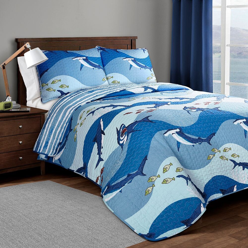 

Комплект одеял Lush Decor Shark, синий