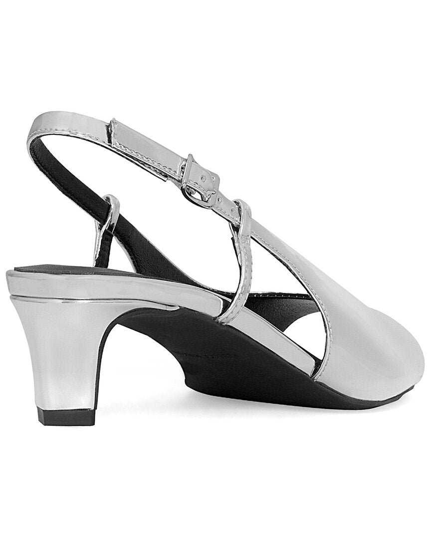 Rebecca Minkoff Slingback Leather Sandal, серый — фото 2