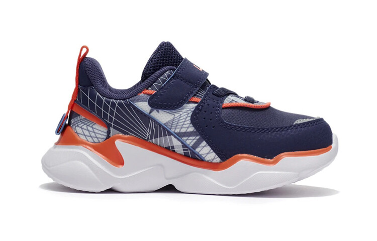 Кроссовки LINING YOUNG Kids Lifestyle Shoes PS Low-top Navy Blue/standard White — фото 2
