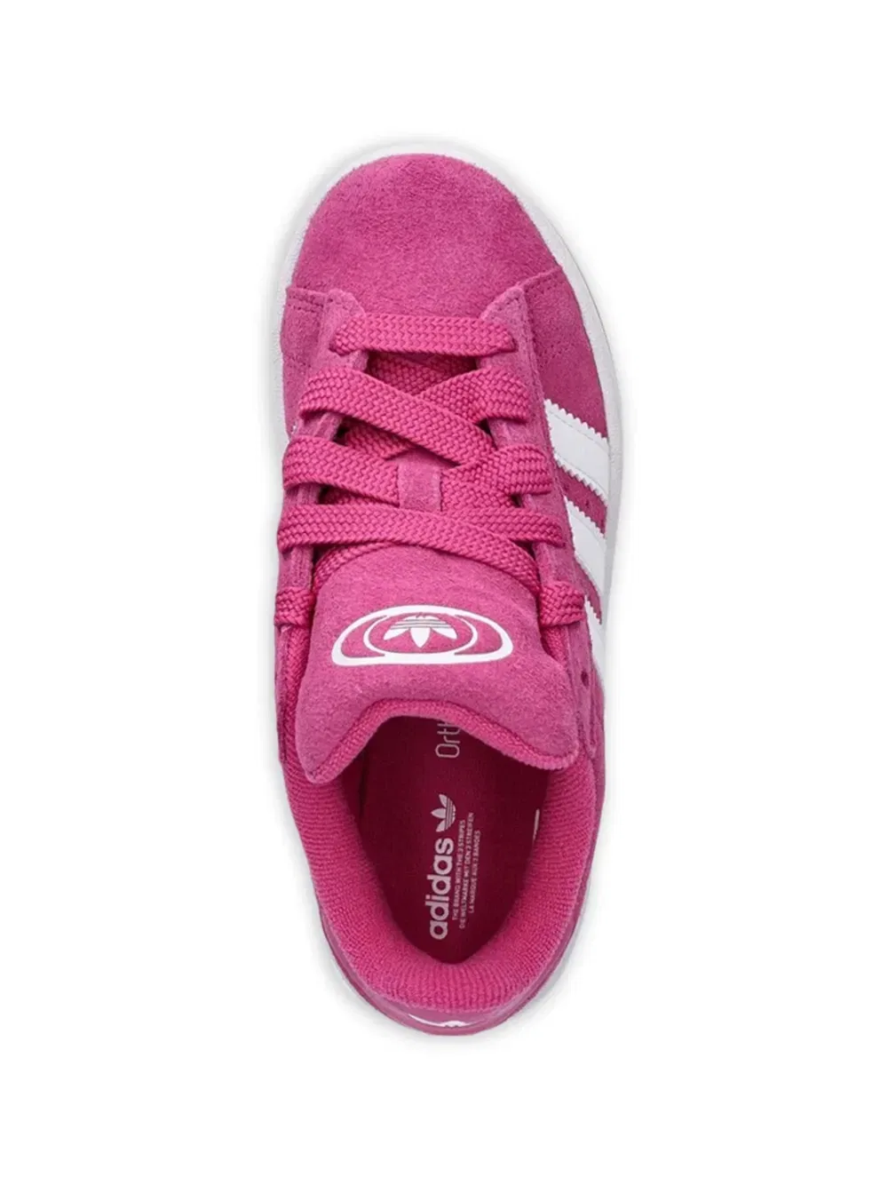 Кроссовки Campus00 в полоску Adidas Kids, розовый — фото 4