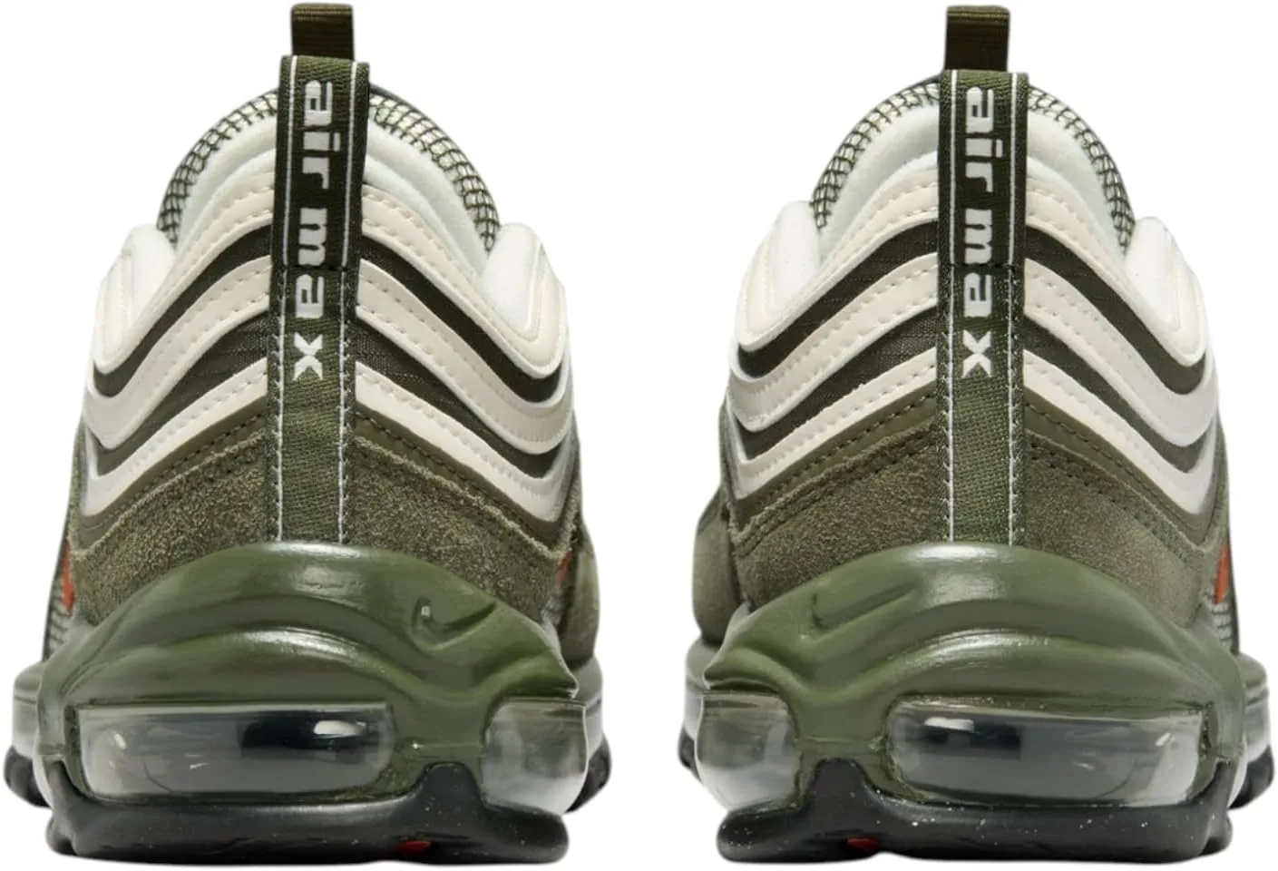 Мужские кроссовки NIKE Air Max 97, черный/оранжевый/хаки — фото 4