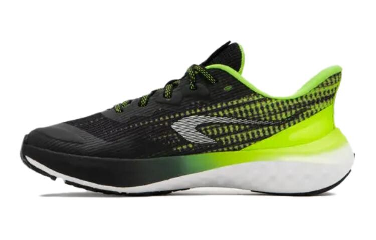 

Детские кроссовки Kids Low-top Black/Fluescent Yellow Decathlon, черный/желтый