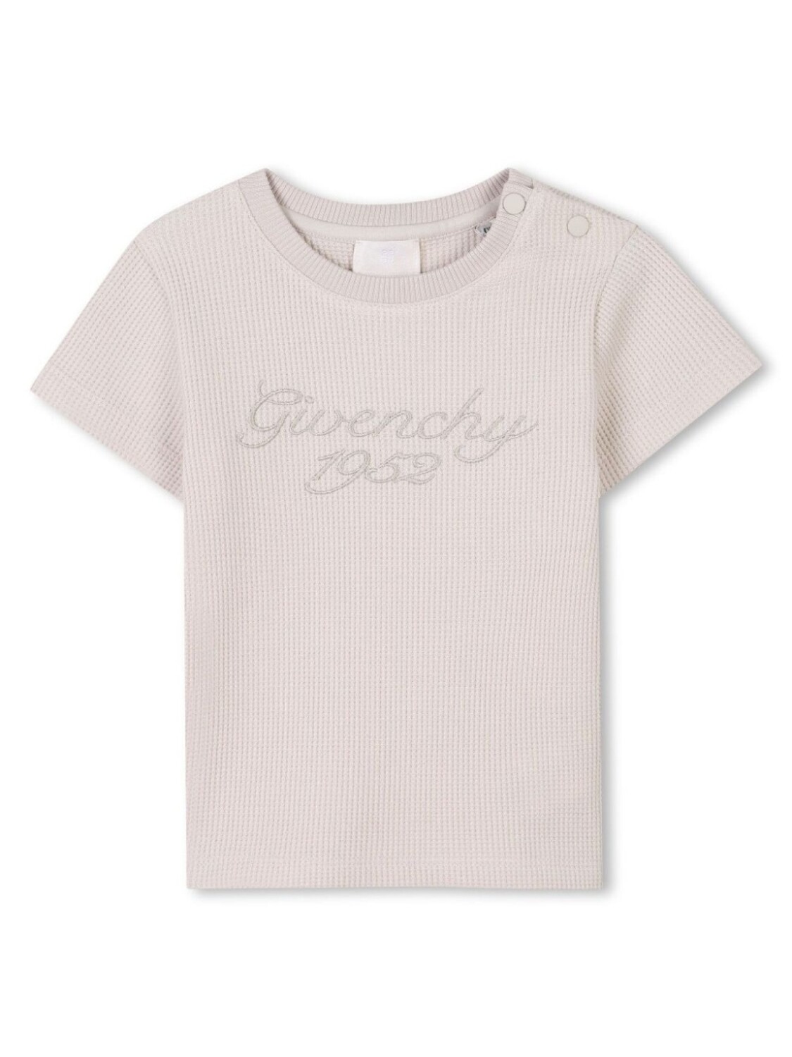 

Givenchy Kids футболка с вышитым логотипом, нейтральный цвет