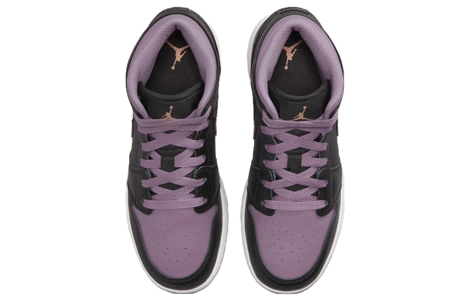 Кроссовки Jordan 1 Mid SE 'Black Sky J Mauve' GS, фиолетовый — фото 4