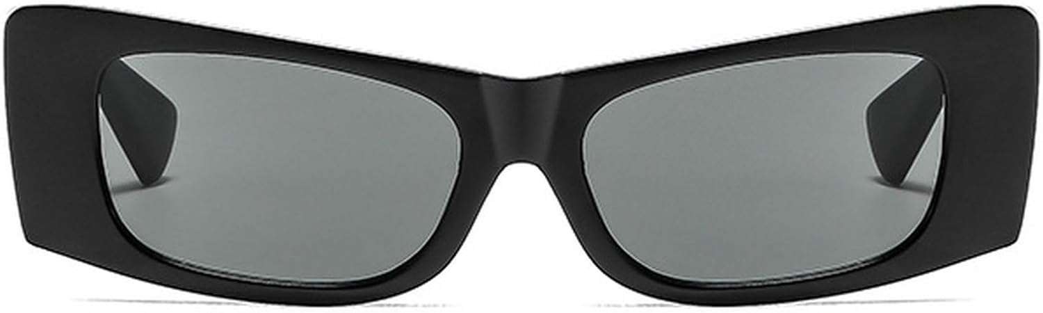 

Женские солнцезащитные очки в стиле панк Y2K, маленькие прямоугольные, винтажные, для активного отдыха, «кошачий глаз», для путешествий, защита от УФ-излучения UV400 mincl, Black