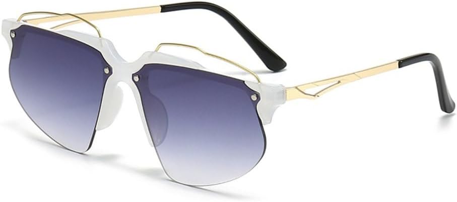 

Модные солнцезащитные очки без оправы для женщин, ретро-очки квадратной формы, мужские солнцезащитные очки в стиле панк, стильные летние очки для отдыха на природе MTZJH, C6