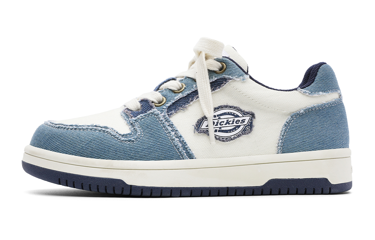 

Низкие скейтерские кроссовки бело-синие для детей 3-7 лет Dickies