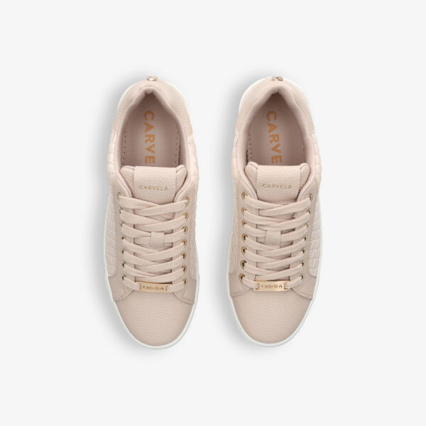 Кроссовки daze weave с низким берцем из искусственной кожи Carvela, коричневый — фото 2