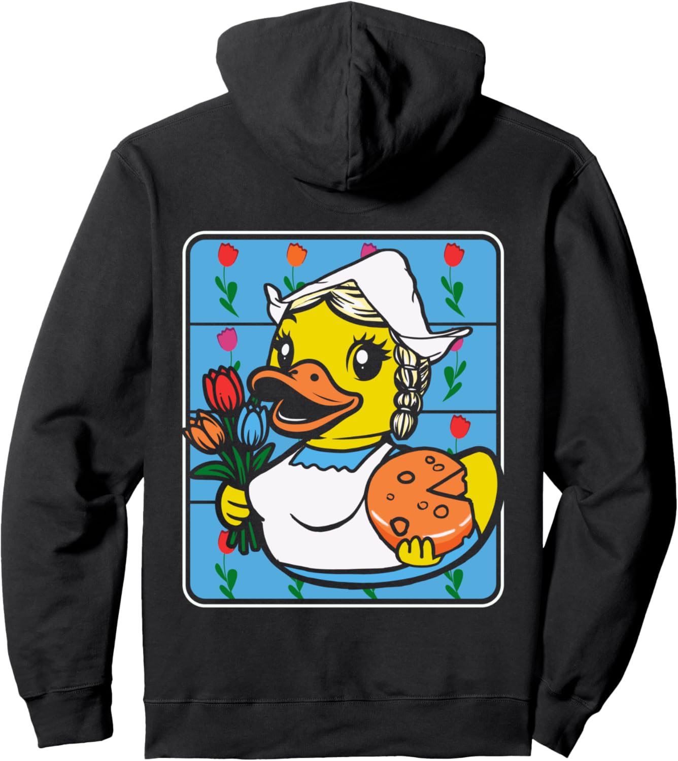 

Толстовка с изображением голландской резиновой уточки и голландской уточки для любителей сыра, черная Cheese Rubber Ducky Hollandaise Duck Netherlands, Черный, Толстовка с изображением голландской резиновой уточки и голландской уточки для любителей сыра, 
