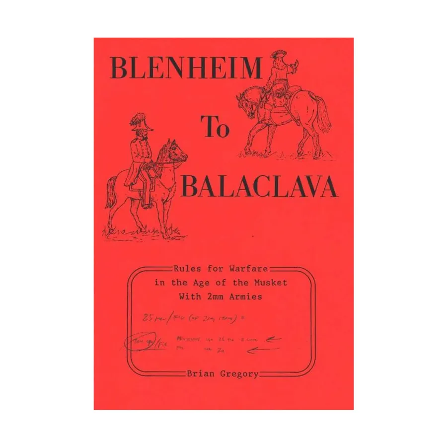 

Бленхейм — Балаклава, Historical Miniature Rules (Brigade Games, Lon Weiss)