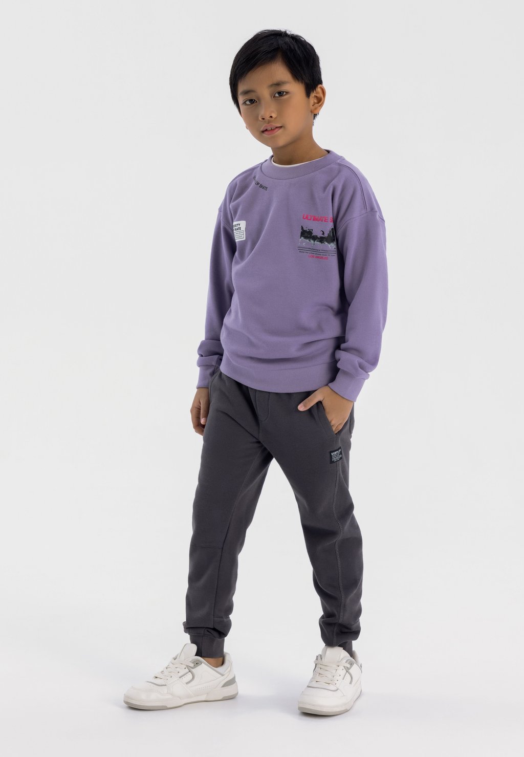 

Толстовка GRAPHIC CREW NECK MINOTI, сиреневый