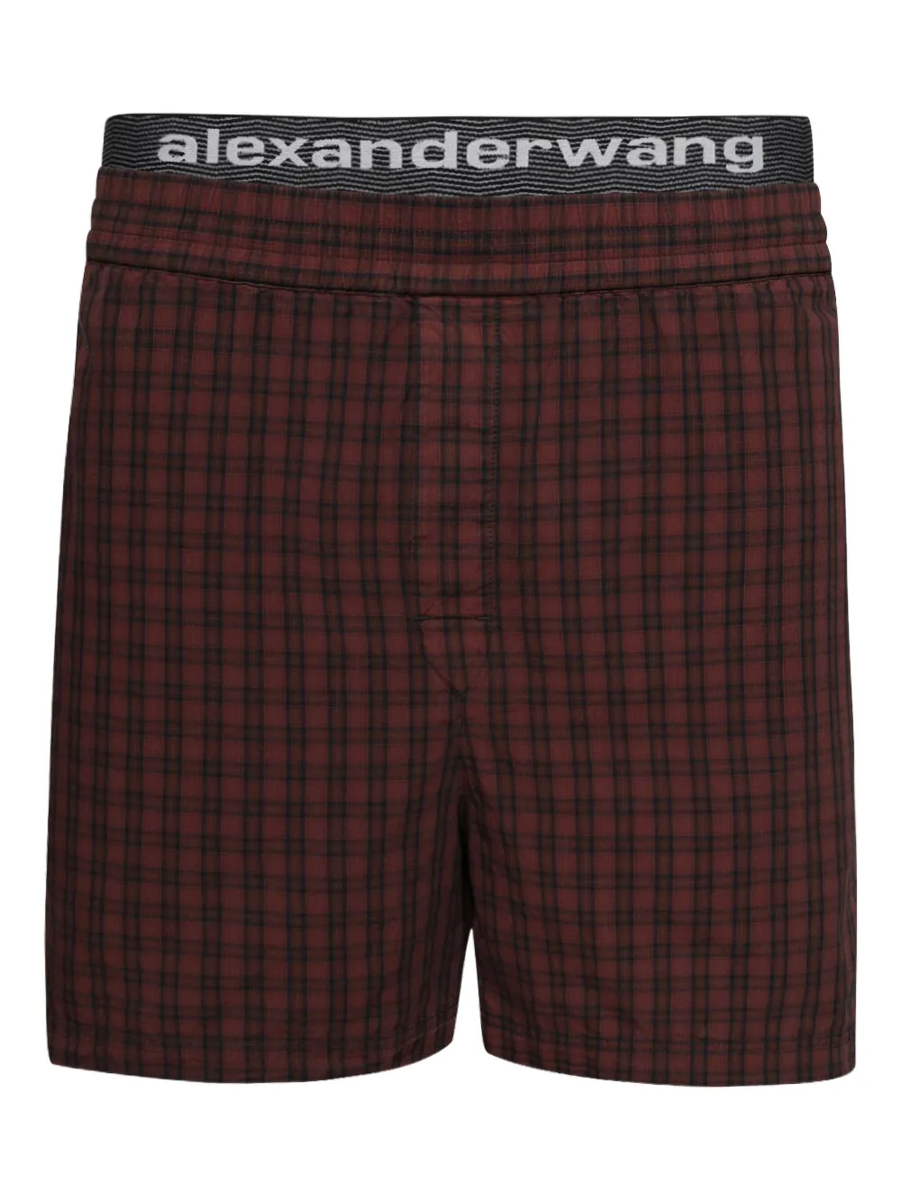 

Клетчатые боксеры Alexander Wang, коричневый