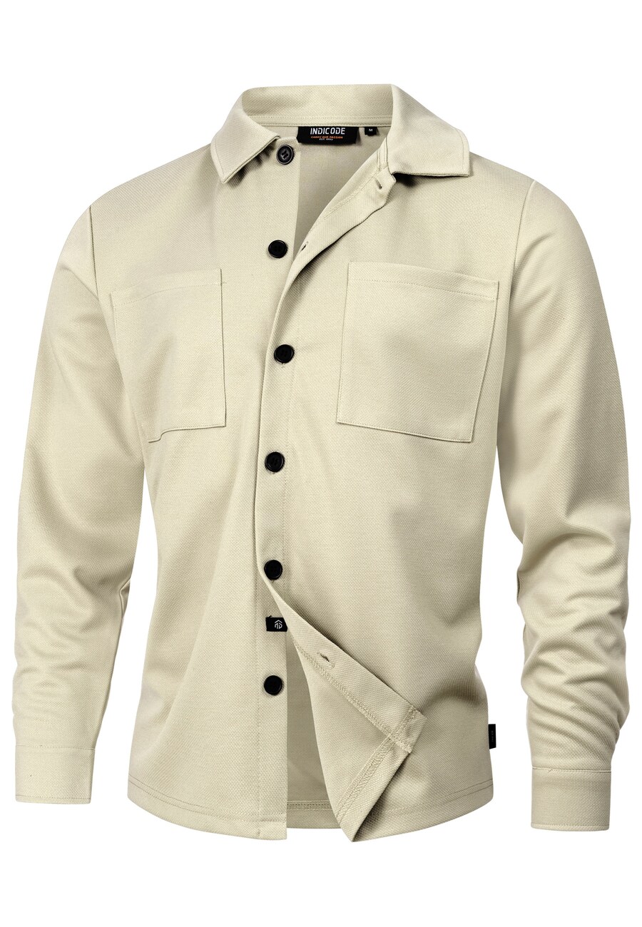 

Рубашка на пуговицах классического кроя INDICODE JEANS Yuno, Sand