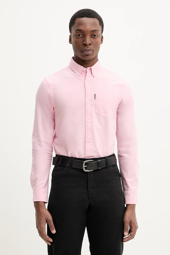 

Хлопковая рубашка Superdry, розовый