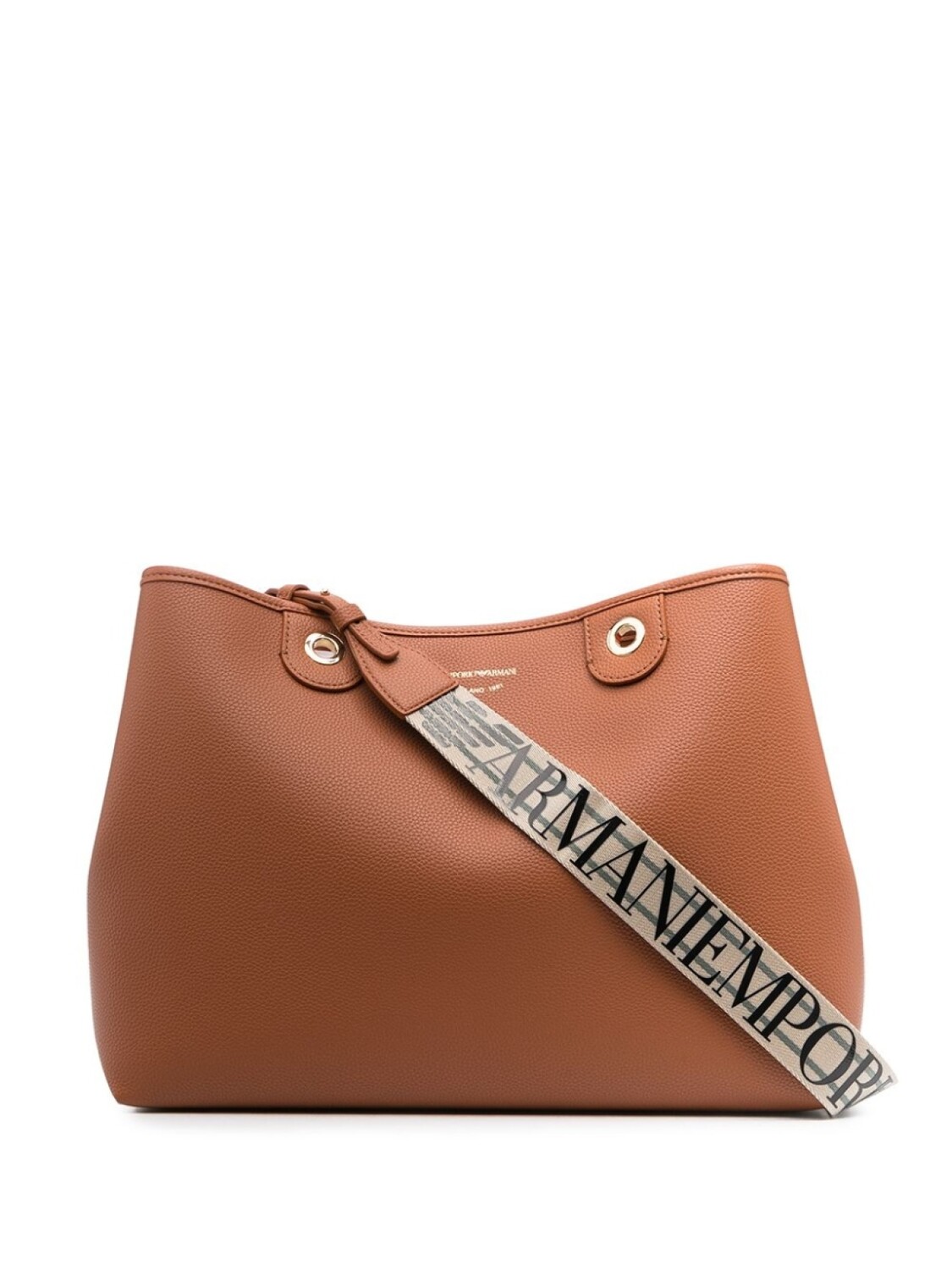 

Emporio Armani сумка-тоут с логотипом, коричневый