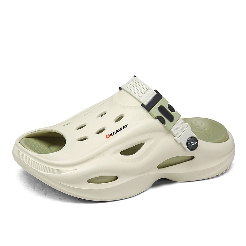 

DEERWAY Мужские сандалии с одной застежкой матча грин, цвет Matcha Green